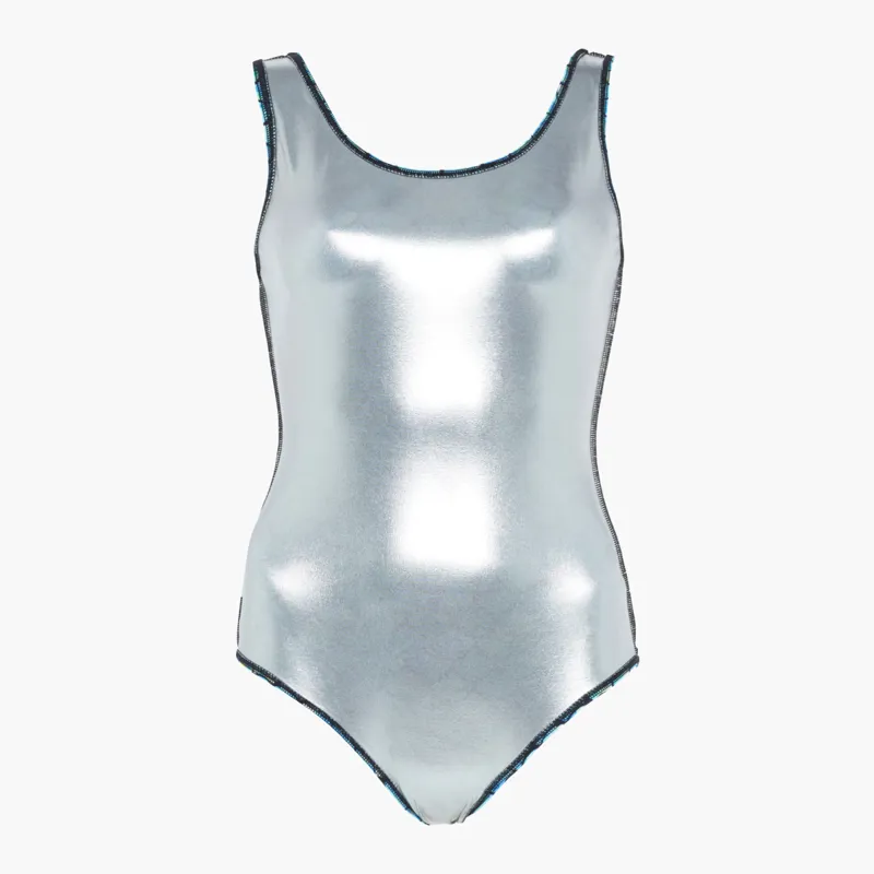Zoggs Ecofeel Scoopback Sirene Silver Lined Swimsuit-2
